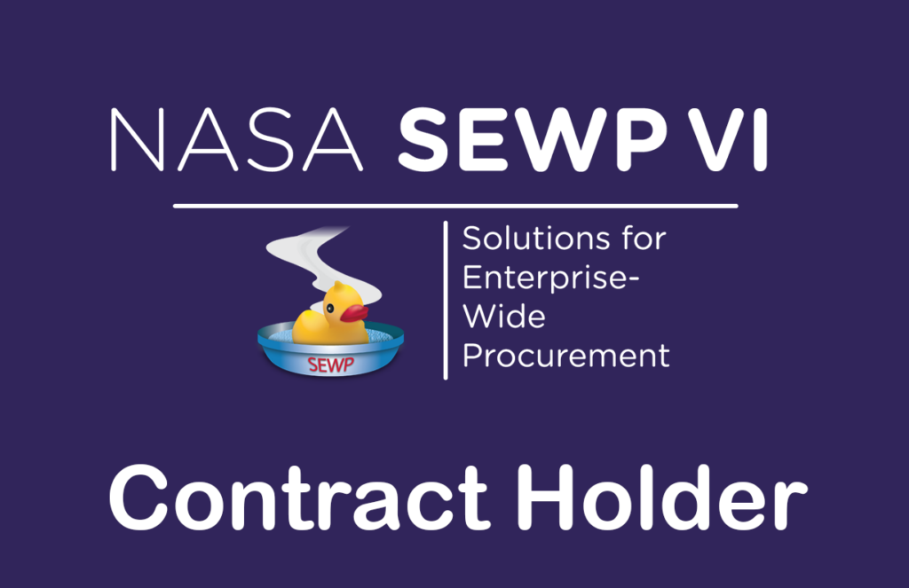 NASA SEWP VI Contract Holder badge with rubber duck logo